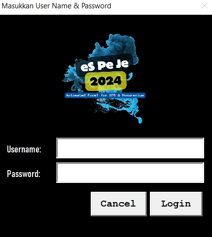 Menu Login (Credential)