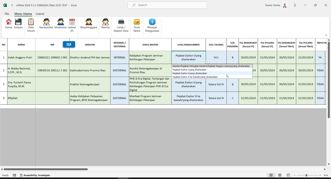 Input Nama Narasumber
